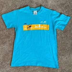 X-Girl T-Shirt, Original 1990s, Blue and Orange